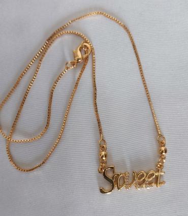 Gold plated sweet locket chain