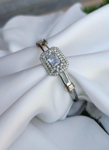 Silver diamond bracelet