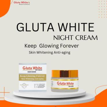 Gluta White 100% Natural Whitening Day & Night Cream – Brighten & Even Your Skin Tone
